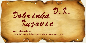 Dobrinka Kuzović vizit kartica